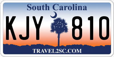 SC license plate KJY810