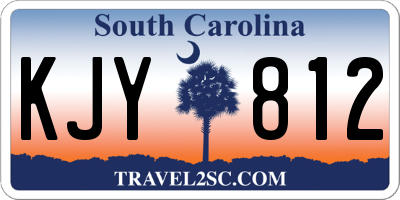 SC license plate KJY812