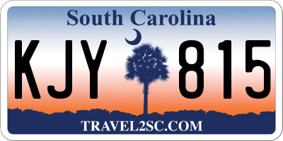 SC license plate KJY815