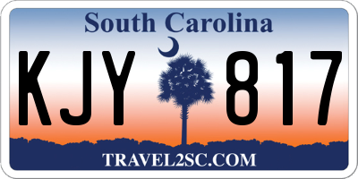 SC license plate KJY817