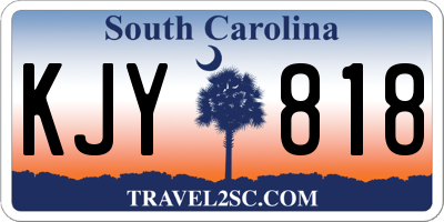 SC license plate KJY818