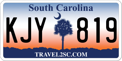SC license plate KJY819
