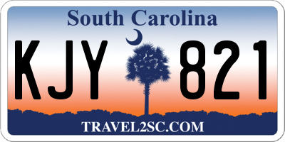 SC license plate KJY821