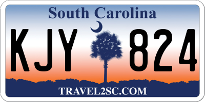 SC license plate KJY824