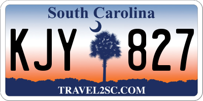 SC license plate KJY827