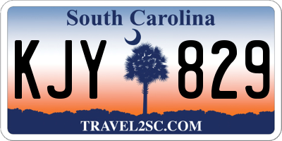 SC license plate KJY829