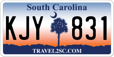 SC license plate KJY831