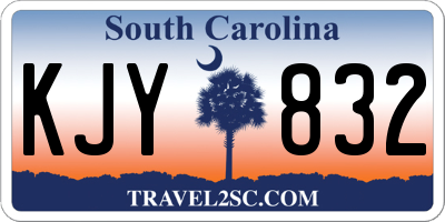 SC license plate KJY832