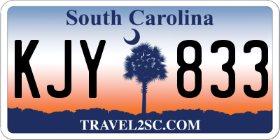 SC license plate KJY833