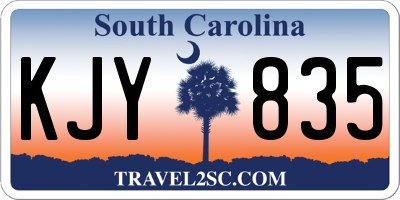 SC license plate KJY835