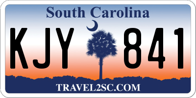 SC license plate KJY841