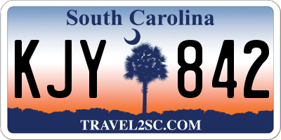 SC license plate KJY842