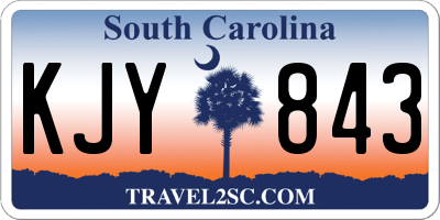 SC license plate KJY843