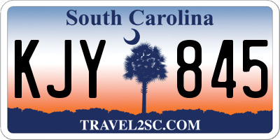 SC license plate KJY845
