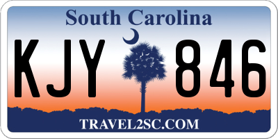 SC license plate KJY846
