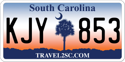 SC license plate KJY853