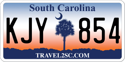 SC license plate KJY854