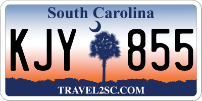 SC license plate KJY855