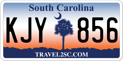 SC license plate KJY856