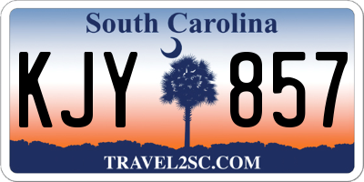 SC license plate KJY857