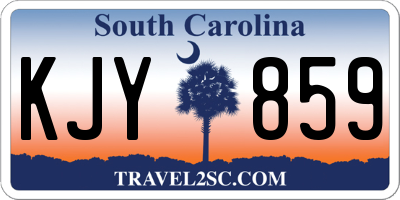 SC license plate KJY859