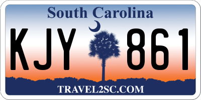 SC license plate KJY861