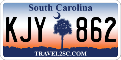 SC license plate KJY862
