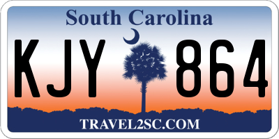 SC license plate KJY864