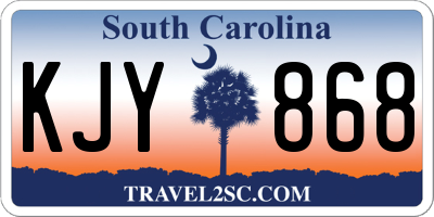 SC license plate KJY868