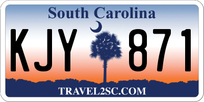 SC license plate KJY871