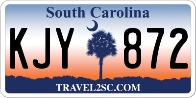 SC license plate KJY872