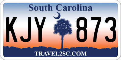 SC license plate KJY873