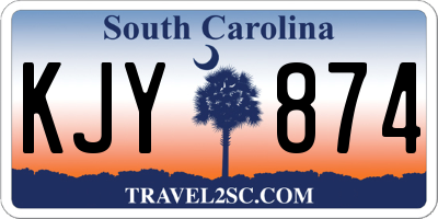 SC license plate KJY874