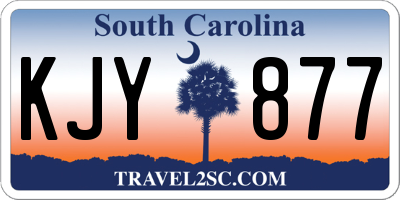 SC license plate KJY877