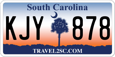 SC license plate KJY878
