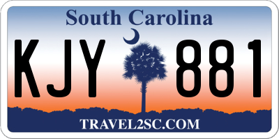 SC license plate KJY881