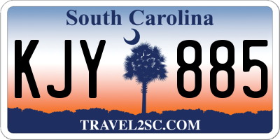 SC license plate KJY885
