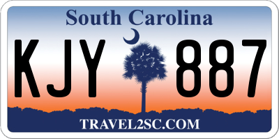 SC license plate KJY887