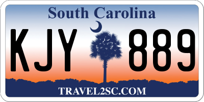 SC license plate KJY889