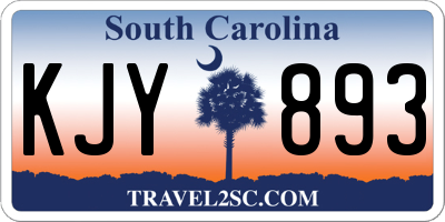 SC license plate KJY893