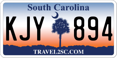 SC license plate KJY894
