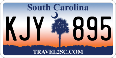 SC license plate KJY895