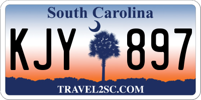 SC license plate KJY897
