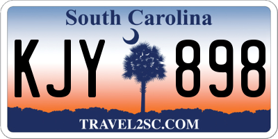 SC license plate KJY898