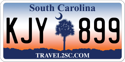 SC license plate KJY899
