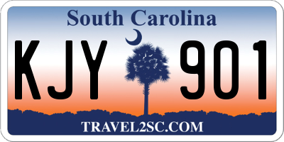 SC license plate KJY901