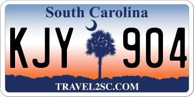 SC license plate KJY904
