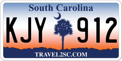 SC license plate KJY912