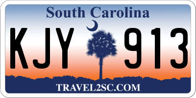 SC license plate KJY913