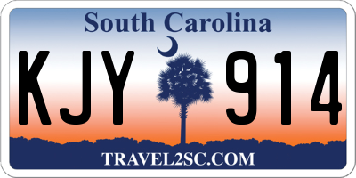 SC license plate KJY914